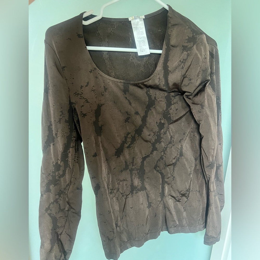Wolford Long Sleeve Stretchy T-Shirt | Size Large